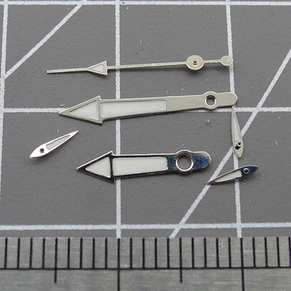 13 mm silberner Rand, grüne Leuchtzeiger für Miyota OS10 OS20 OS22 OS60 OS80 