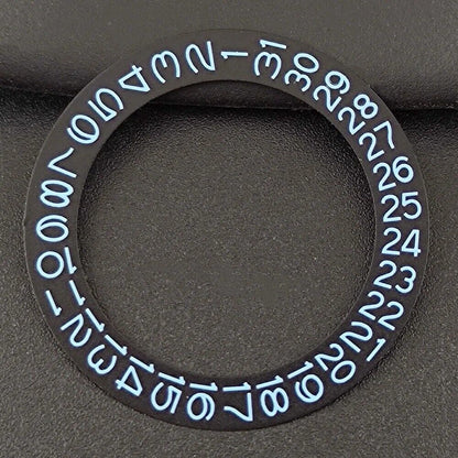 Black background date disk overlay with blue numerals for NH35 NH36 movements.