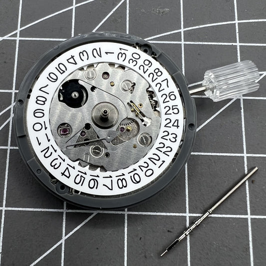 NH37A automatic watch movement with single calendar, precise mechanical gear by Seiko.