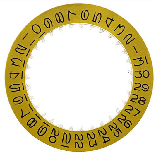 Vintage New Dark Yellow Date Wheel Disk for NH35 NH36 Watch Movement, precise replacement accessory