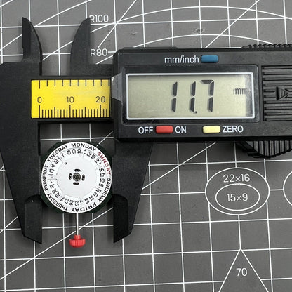 Miyota 2350 3 Hands Day Date Quartz Movement With Watch Stem