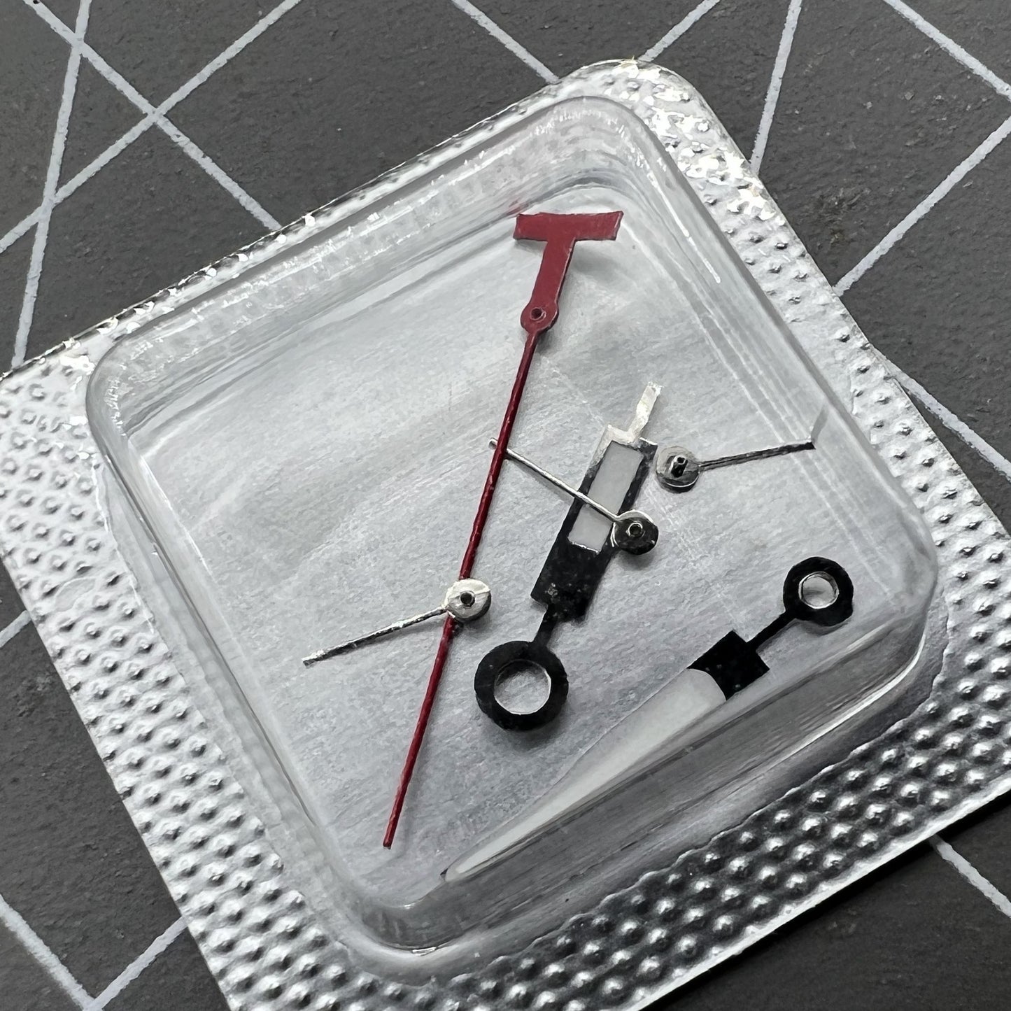 Grünes Leuchtziffern Silberrand Uhrzeigerset passend ETA G10.211 G10.212