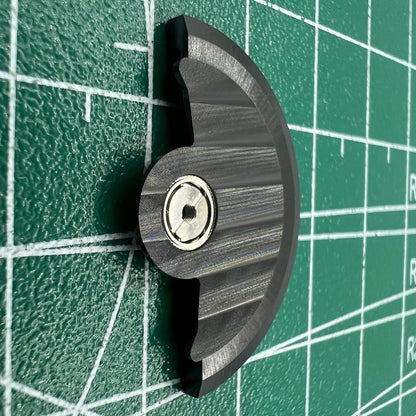 Black Line Wave carved rotor, designed for Miyota NH35 NH36 watch movements, enhancing precision.