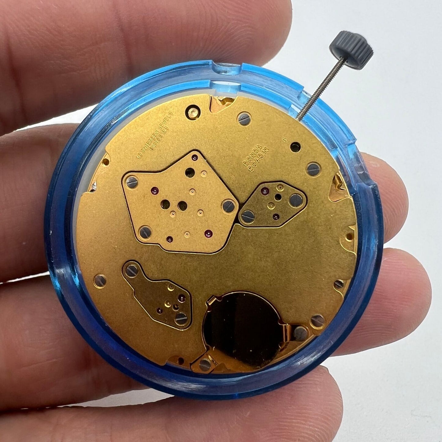 Ronda 8040N quartz watch movement by Ronda, precise and reliable for custom watch builds and repairs.