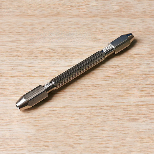 China Made 10.5cm steel double-headed hexagonal pin vice for precise watchmaking tasks