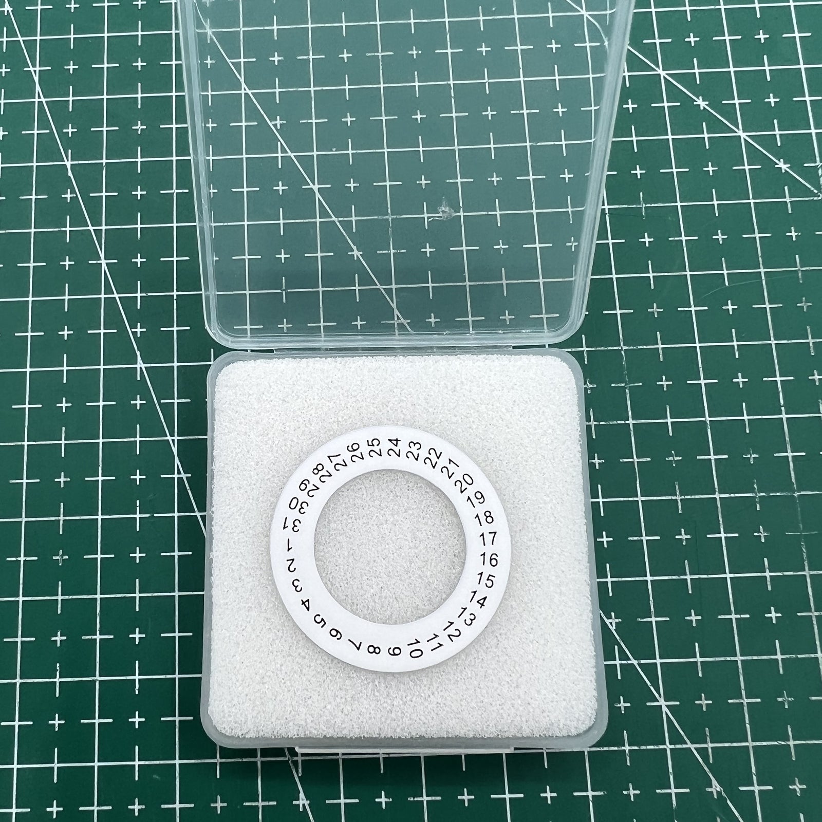 Generic 28.5mm AP front date disk wheel for 2813 movement, compatible with date@3 layout, watch part accessory.