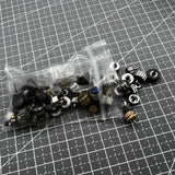 100 PIECES/Pack Assortment Multiple Sizes Mixed Packaging Watch Crown