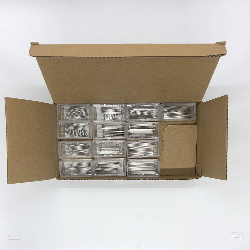 Set of 260 AB-605EL150 stainless steel extra long 1.5mm spring bars for secure watch strap attachment.