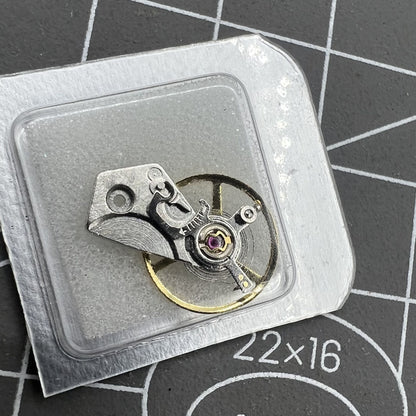 Complete balance wheel with splint for Dandong 7750 China Made Movement, precise watch component by Dandong.