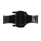 Black Watch Strap Buckle Watch Clasp Stainless Steel Double Push Button