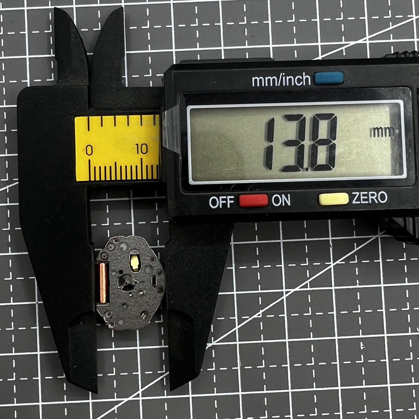 Miyota Citizen 2036 quartz movement with stem for accurate watch repair and replacement.