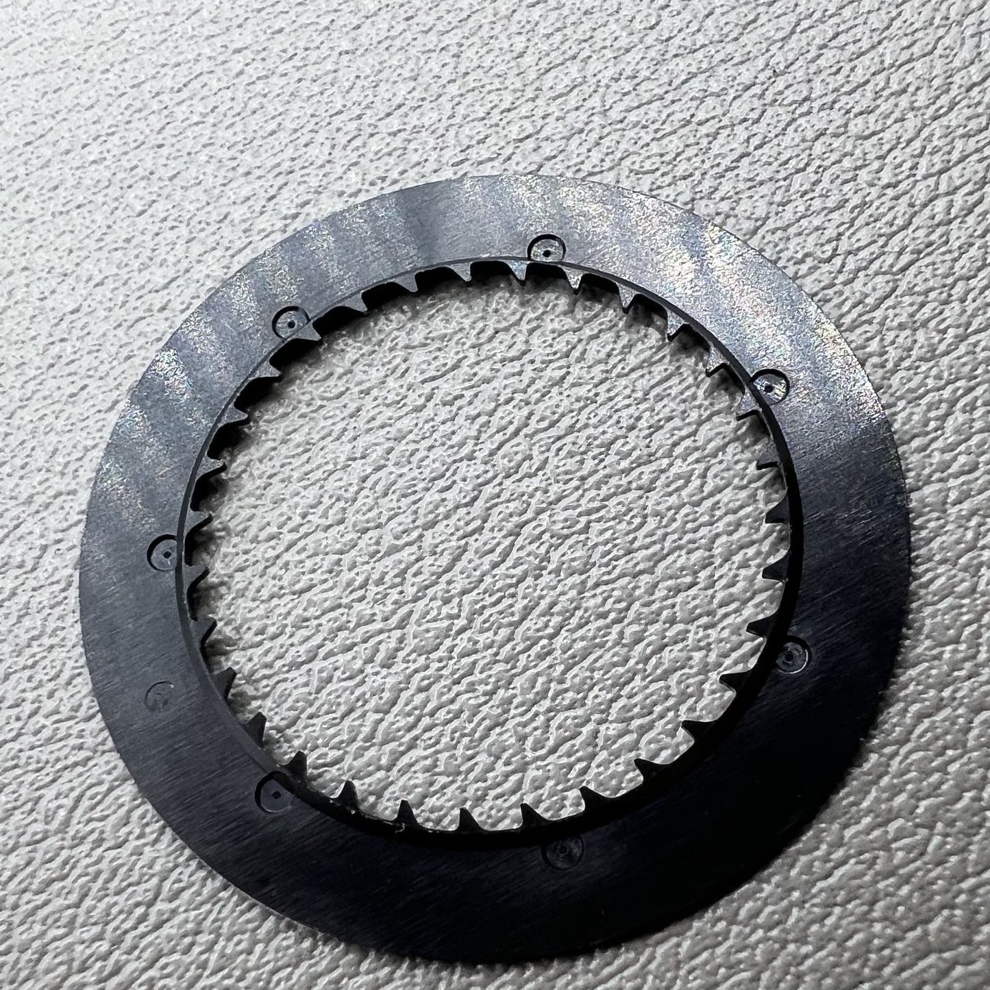 Black date disk wheel displaying date at 6 o'clock, compatible with NH34 NH35 movement.