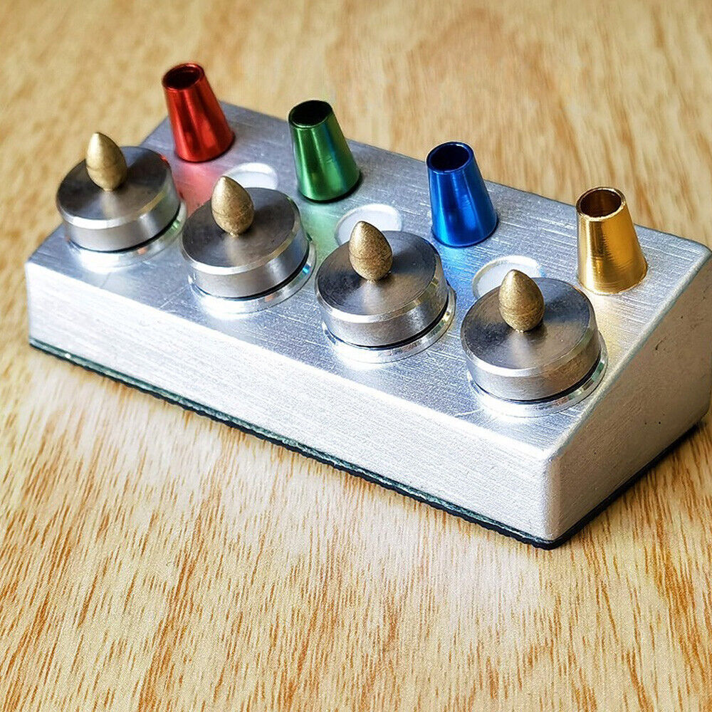 Watch Oil Dip Oiler Stand with 4 die-cast dishes and lid for precise watch repair tasks.