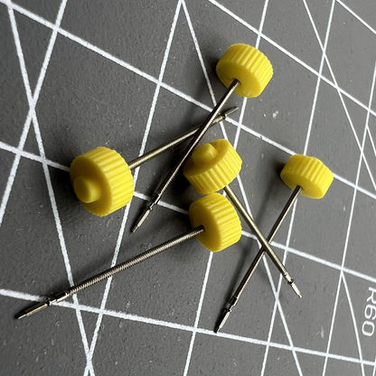 Durable generic watch winding stem for ISA125 ISA127 movement, ideal for precise watch repairs.