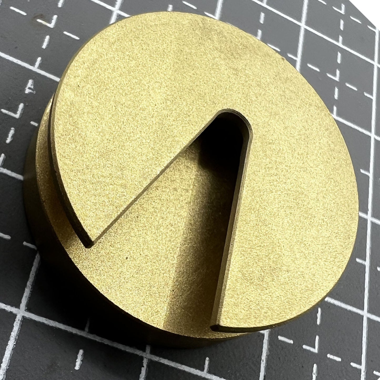 Copper watch balance wheel holder for precise 25mm watch repair, ideal for cleaning delicate parts.