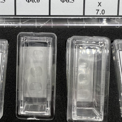 KG-6021-DLF mineral glass date lens set, 3 sizes, 60PCS/box, assorted shapes for watch accessories.