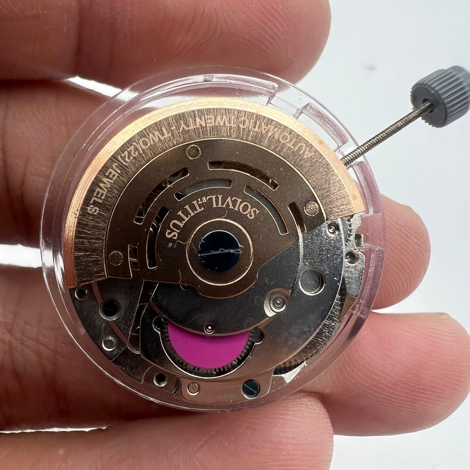 Mingzhu Silver automatic watch movement with 6 hands and small second, precision-crafted in China for reliable timekeeping