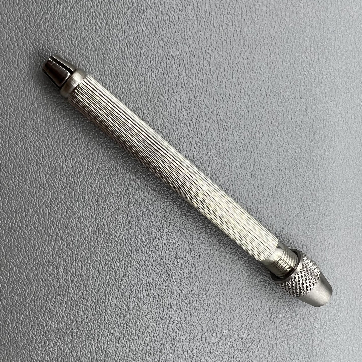 Swiss Pin Vise Bergeon 1842-18A with 2 collets 0-1mm and 0.8-2mm for watch repair precision