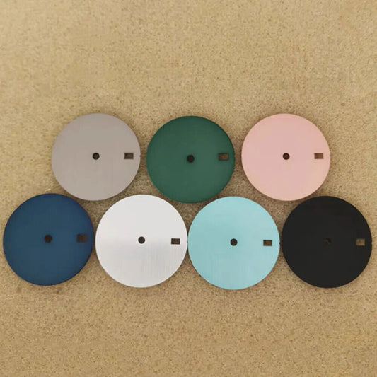 28.5mm Pure Color No Lume Single Calendar Watch Dial Fit for NH35/36 Movement