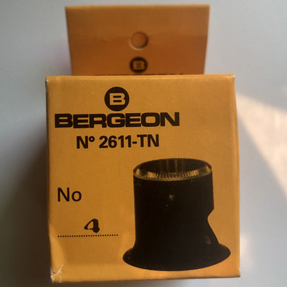 Bergeon 2611-TN-4 watchmaker loupe with 2.5x magnification for detailed watch repairs and inspections