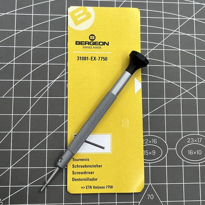 Bergeon 31081-EX-7750 precision screwdriver for CALIBRE ETA VALJOUX 7750 watch repairs