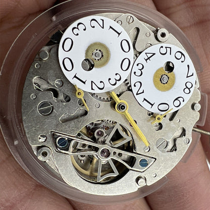 Tianjin Seagull ST2525 watch face showcasing big date at 12 o?clock with automatic mechanical movement.