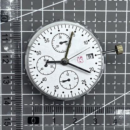 Mechanisches China 7750 Uhrwerk mit kleiner Sekunde, Datum und Stundenziffern 6, 9, 12 Uhr f�r Uhrzubeh�r.