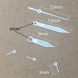 13mm Watch Hands Arrow Shape Green Luminous for Miyota OS10 OS20 OS60 OS80