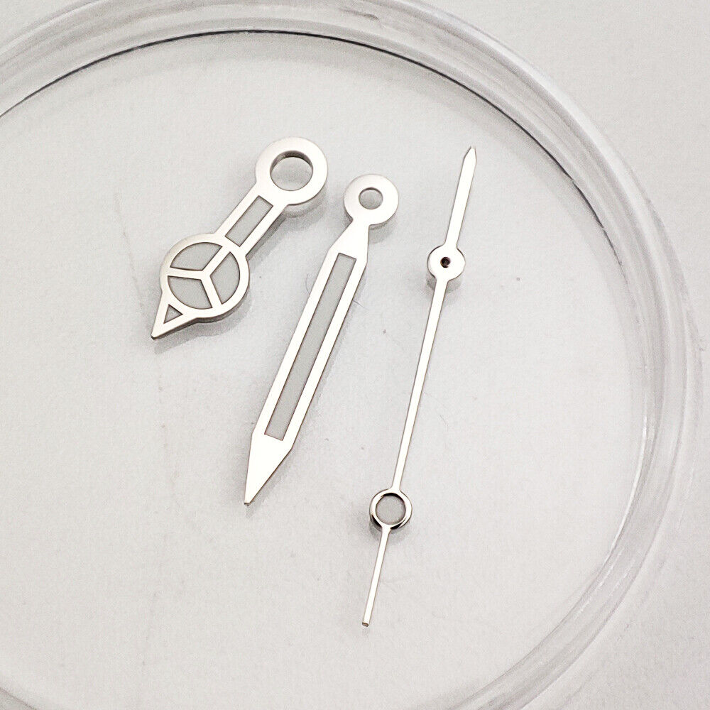 Green luminous watch hands for NH35A/NH36A movement, 7.75x12x13mm, precision design.