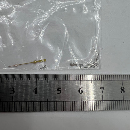 12mm red second hand with silver trim for Miyota OS10, OS20, OS60, OS80 watch movements, precise timing accessory.