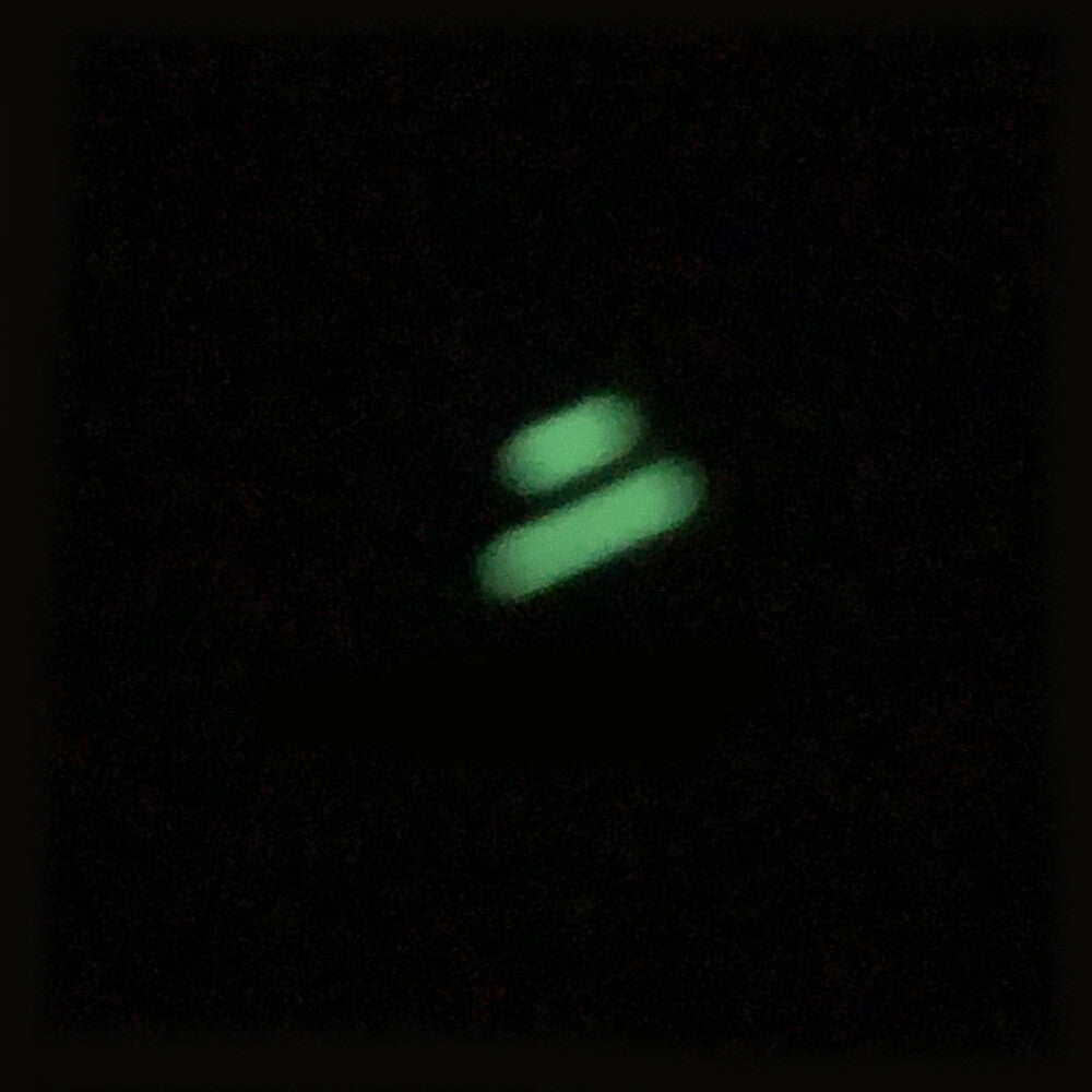 Silver and gold trim green luminous watch hands for ETA2836 movement, enhancing readability in low light.