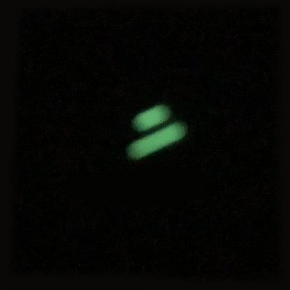 Silver and gold trim green luminous watch hands for ETA2836 movement, enhancing readability in low light.