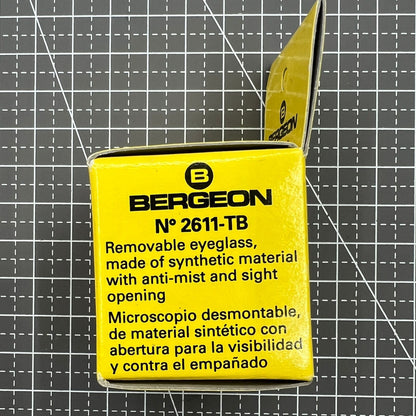 Bergeon 2611-TB-2 loupe with 5x magnification and Swiss opening tool for watchmaker precision tasks
