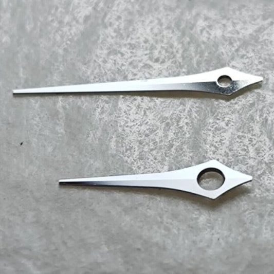 7 × 10 mm polierter silberner Zeigersatz in Pfeilform für VJ34-Quarzwerk