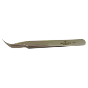 Bergeon 7026-7 Antimagnetic Tweezer Fine Curved Points Swiss Tool