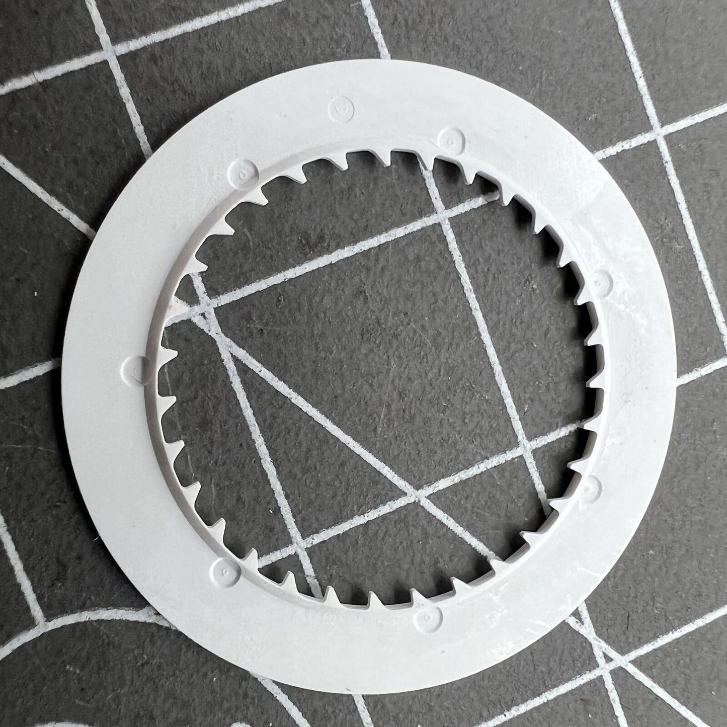 Arabic date disk wheel for Seiko NH35 watch movement, precise replacement accessory ensuring accurate date display.