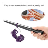 Plastic Finger Ring Sizer Ring Mandrel Stick Finger Gauge Jewelry Measuring Tool