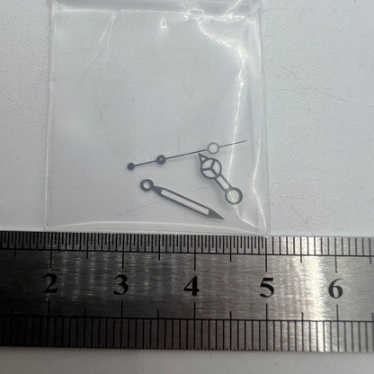 Green luminous watch hands set for NH35A/NH36A movement, sizes 8/12/12.5mm, 3-piece set.