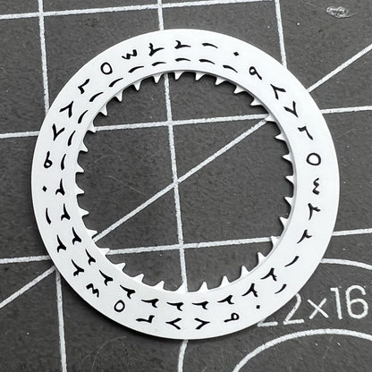 Arabic date disk wheel for Seiko NH35 automatic mechanical watch movement, precise replacement part.