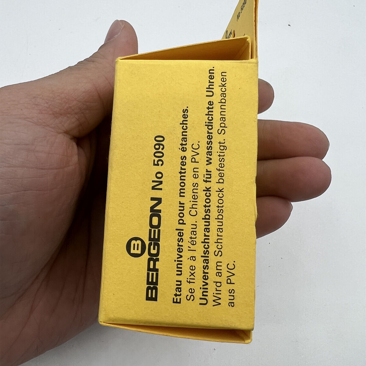 Bergeon 5090 waterproof watch case vice holder securing watches for precise repair and maintenance tasks