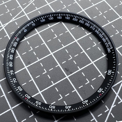 Schwarzer Metallring 37x31,5x1,7 mm, modifiziert f�r Watch Accessories, langlebig und stilvoll.