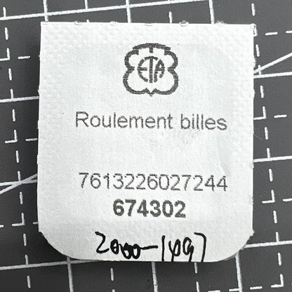 Ersatzteile Kugellager für Uhrwerk ETA 2000-1 Ref 1497