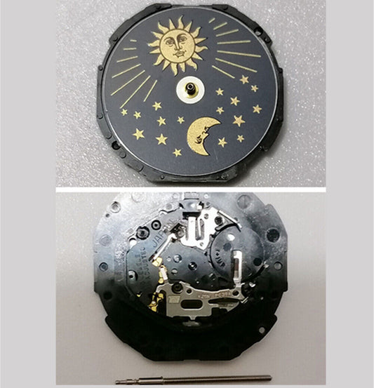 Brand New Hattori Epson PC39 Watch Quartz Movement 3 Hands Moon Phase Japan Made