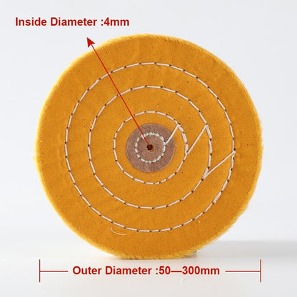 4x75mm Polierscheiben aus Baumwollstoff Polier- und Bufferräder Baumwollräder