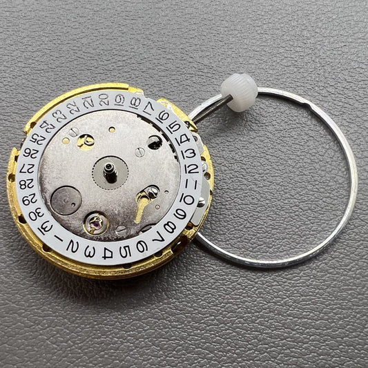 MINGZHU 2813 8205 golden automatic watch movement with 3 hands and date display at 3 o?clock