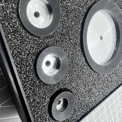 Swiss Bergeon 5700-52 soft upper dies with round heads, precision adiprene material for watchmaking.