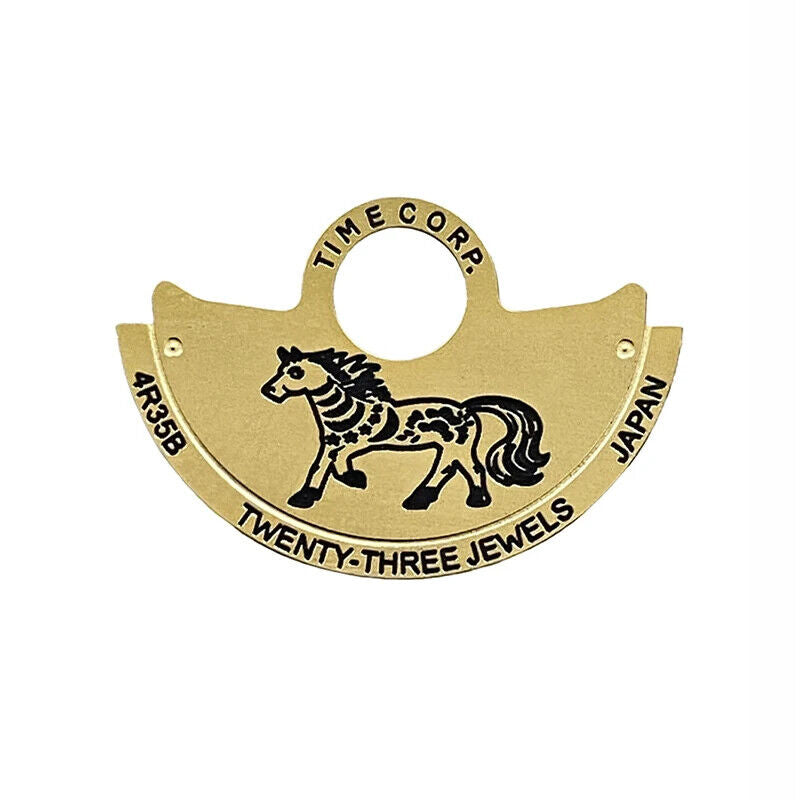 Zodiac Golden Rotor overlay for NH35 NH36 automatic movement, enhancing watch accessory functionality.