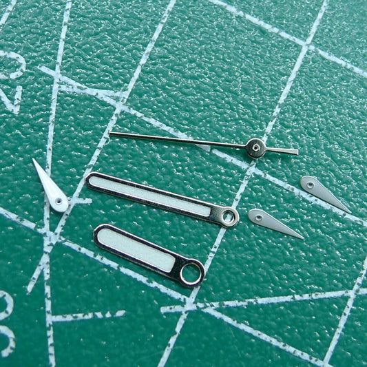 Wholesale 10mm green luminous watch hands for Miyota 0S10 movement, perfect for repairs.