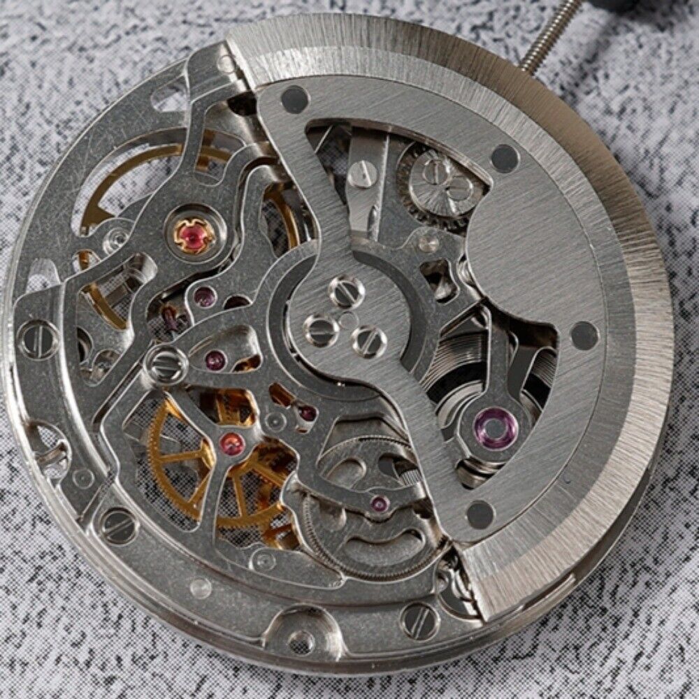 China Made SL-2201C watch with 24 jewels, hollow dial, automatic movement, and three-hand design for stylish wear.