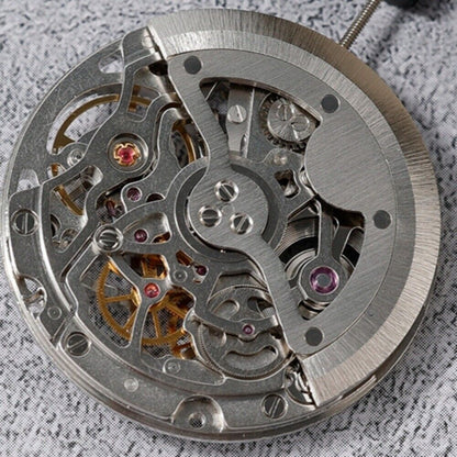 China Made SL-2201C watch with 24 jewels, hollow dial, automatic movement, and three-hand design for stylish wear.